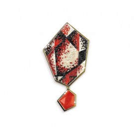 Cubista brooch