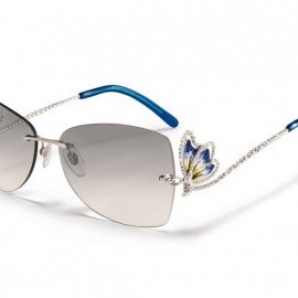 Butterfly sun white & blue